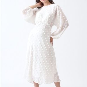 Chicwish - White Sheer Boho Maxi Dress - Size M